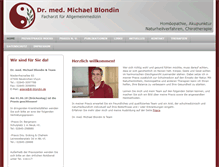 Tablet Screenshot of dr-blondin.de